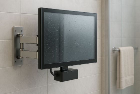 泡澡邊追劇？衛浴電視壁掛架值得安裝嗎? 優勢、限制與設計建議